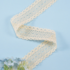 Durable 3.5CM Cotton Crochet Lace Cotton Border Eyelet Lace Trim