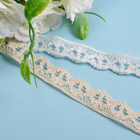 Durable Cotton Lace Trim 1.8cm Embroidery Ribbon Lace Edging For Dress Border