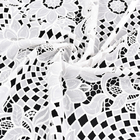 White Trim Embroidered Lace Fabric For Women Party Dress Embroidery Lace Fabric