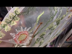 Bunter Tüllstoff Spitze Hohe Farbechtheit 130 cm Stickerei