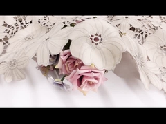 Guipurespitze schnüren sich Ordnungs-Polyester-Milch-Faser-Stickerei-Spitze-Ordnung