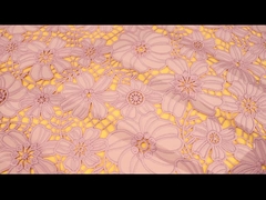 Wasserlöslicher Guipurespitzen-Kord-Brautspitzee für nigerisches Glättungsgewebe