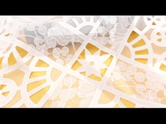 Wasserlösliche Spitze-Gewebe-französische Blumen-chemisches Spitze-Gewebe für Kleid