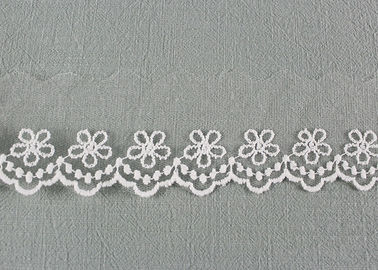 Custom Lace Design Nylon Lace Trim Flower Embroidery Lace Ribbon For Tulle Dress