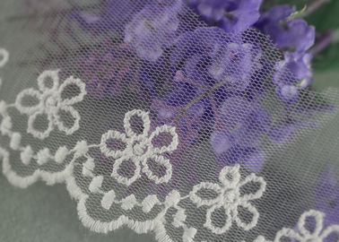 Custom Lace Design Nylon Lace Trim Flower Embroidery Lace Ribbon For Tulle Dress