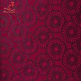 Fashion Wine Lace Fabric High Quality Red Lace Fabric For Garment