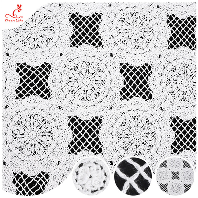 Bluse ohne Ärmel aus Spitzen, Jacquard, Hohl-Bronzorbluse, Frauenkleidung, Spitzenstoffe